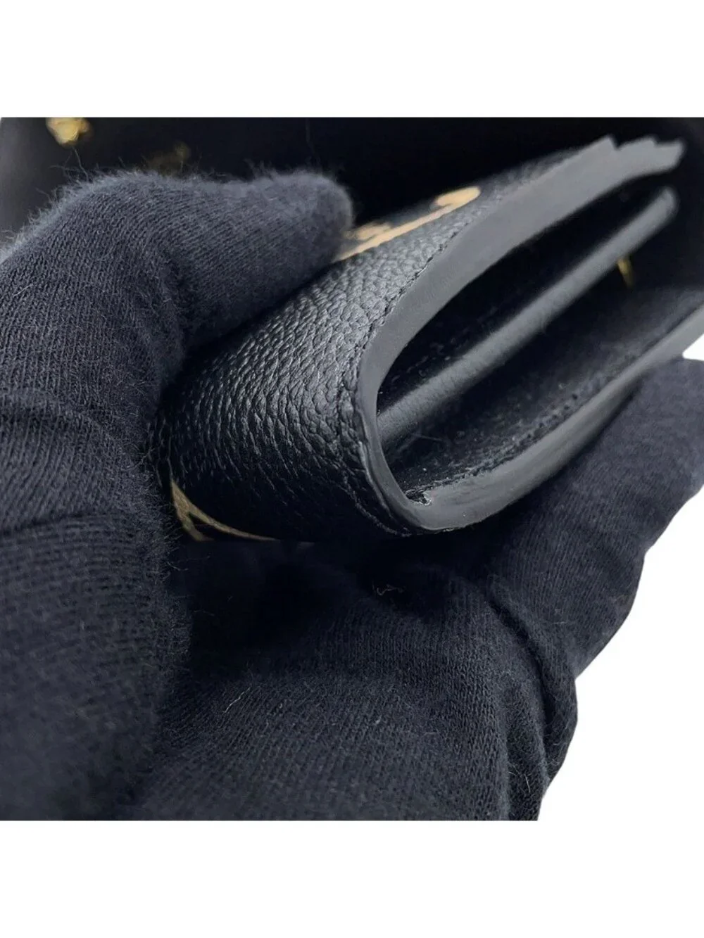 Louis Vuitton Wallet Monogram Empreinte Portefeuille Sarah Black